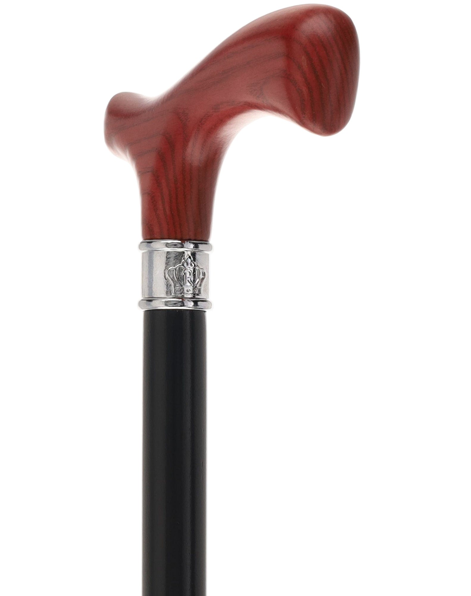 Royal Canes Classic Fritz: Wood-Stained, Pewter Collar (Standard & Slim Profiles)