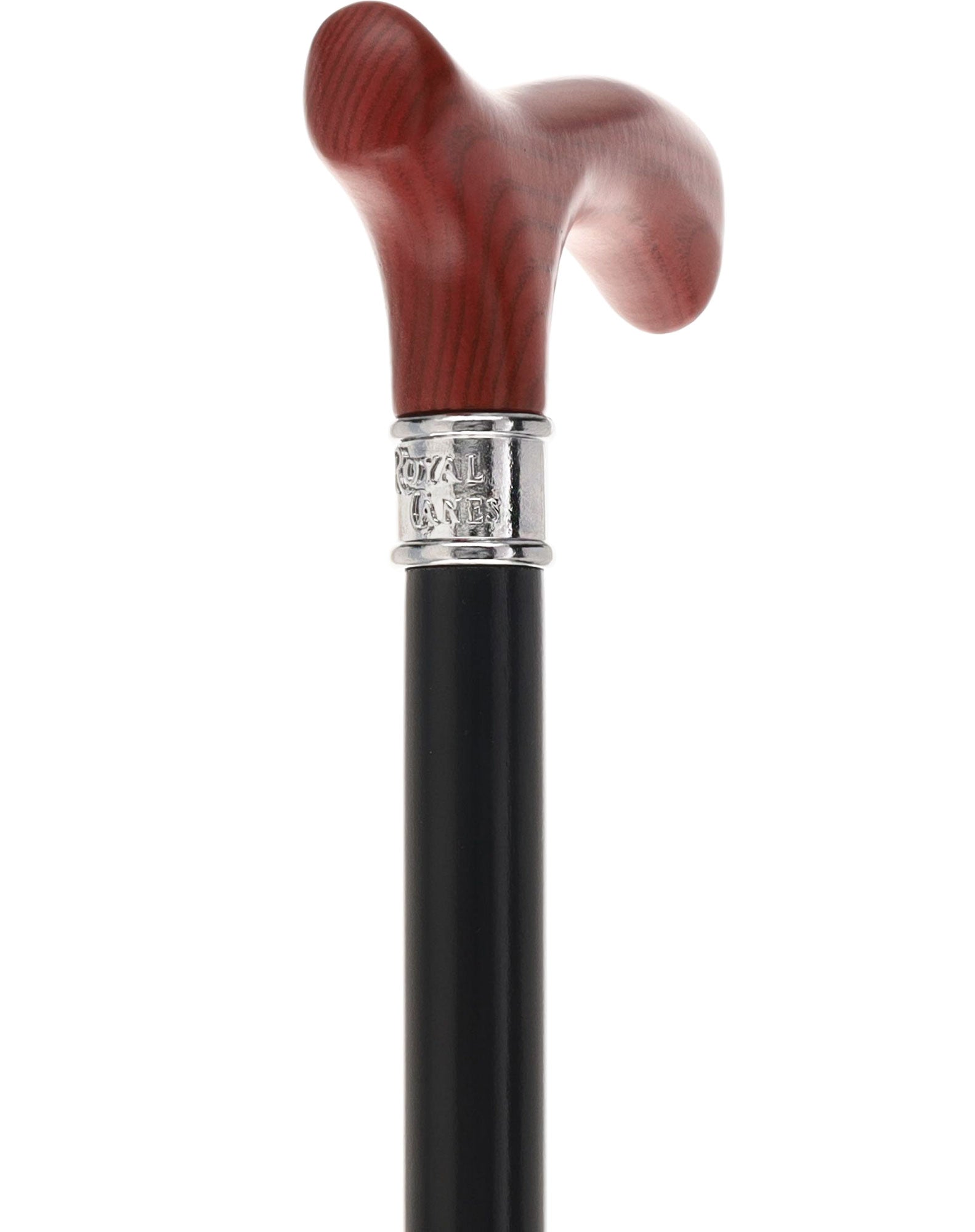 Royal Canes Classic Fritz: Wood-Stained, Pewter Collar (Standard & Slim Profiles)