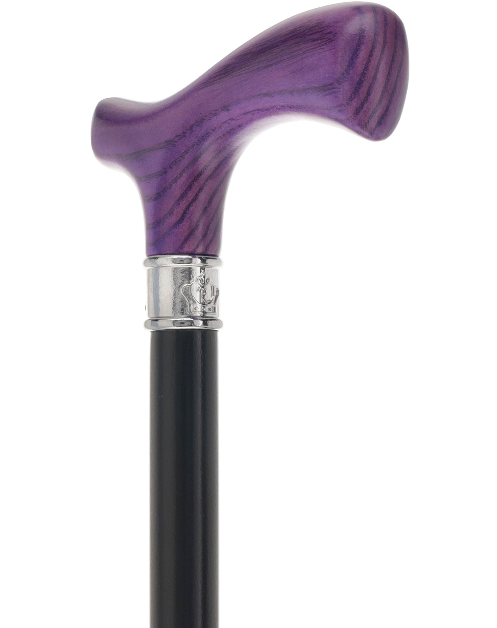 Royal Canes Classic Fritz: Wood-Stained, Pewter Collar (Standard & Slim Profiles)