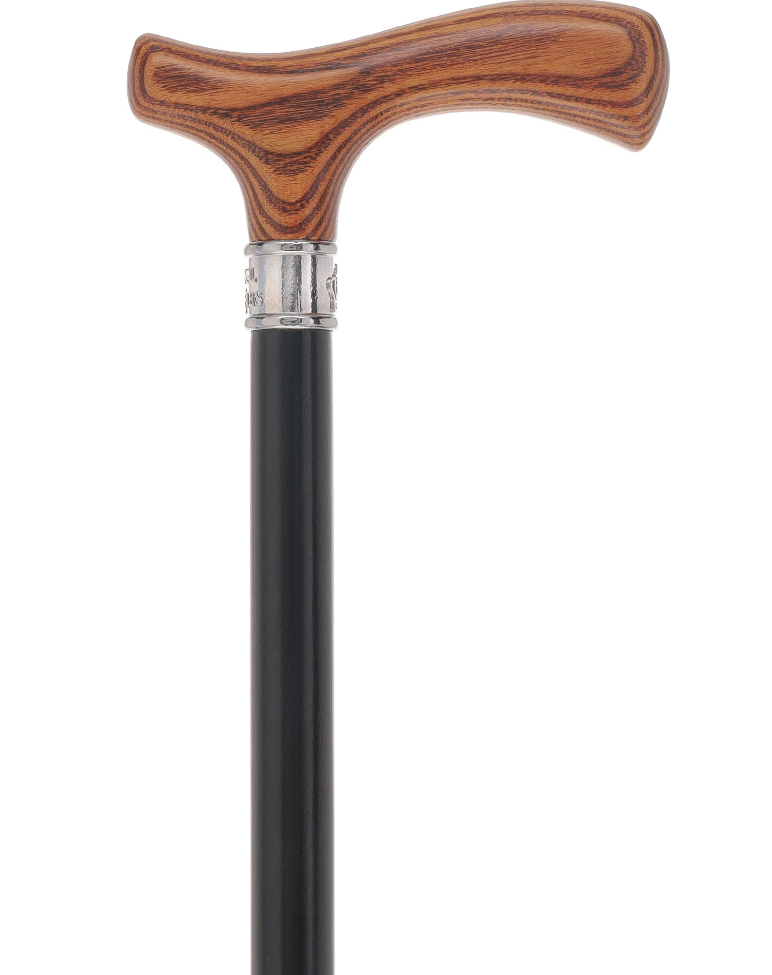Royal Canes Classic Fritz: Wood-Stained, Pewter Collar (Standard & Slim Profiles)