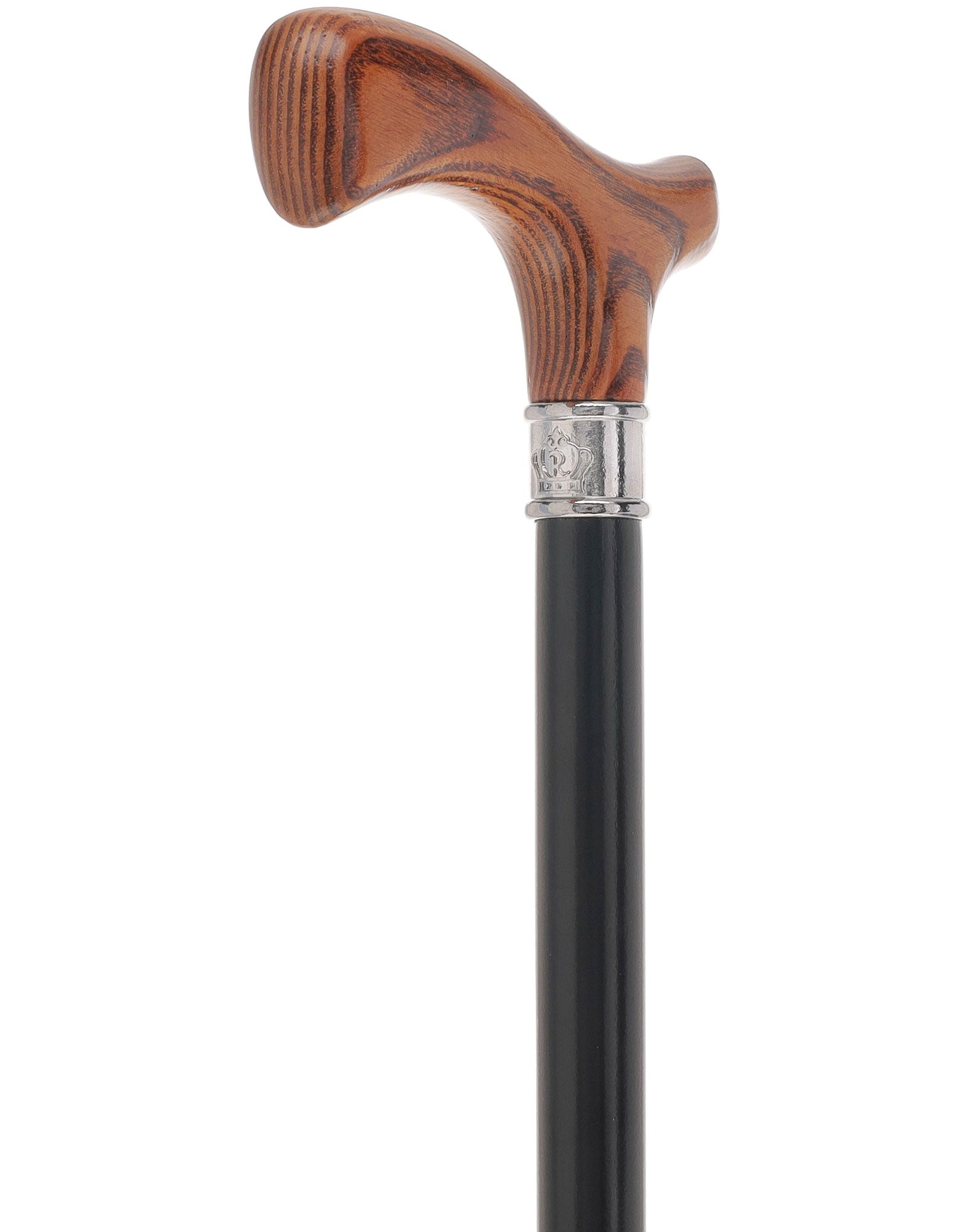 Royal Canes Classic Fritz: Wood-Stained, Pewter Collar (Standard & Slim Profiles)