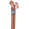 Ebiara Wood With Maple Fritz Handle Walking Cane With Ebiara Shaft and Silver Collar