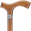 Scratch and Dent Fritz Afromosia Handle Cane with Afromosia Shaft V2402