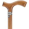 Scratch and Dent Fritz Afromosia Handle Cane with Afromosia Shaft V2402