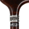 Scratch & Dent Derby Walking Cane With Exotic Cocobolo Wood Shaft and Pewter Rose Collar V1373