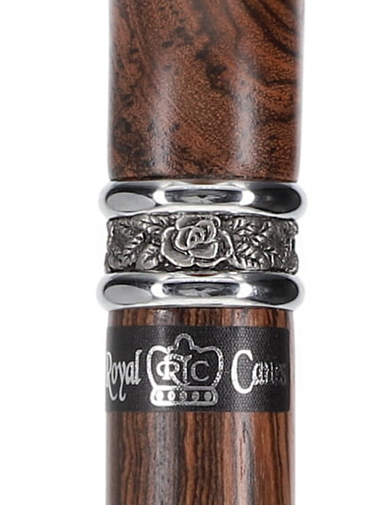 Luxury Natural Bocote Wood Derby Cane - Nature's Design - Collar Option