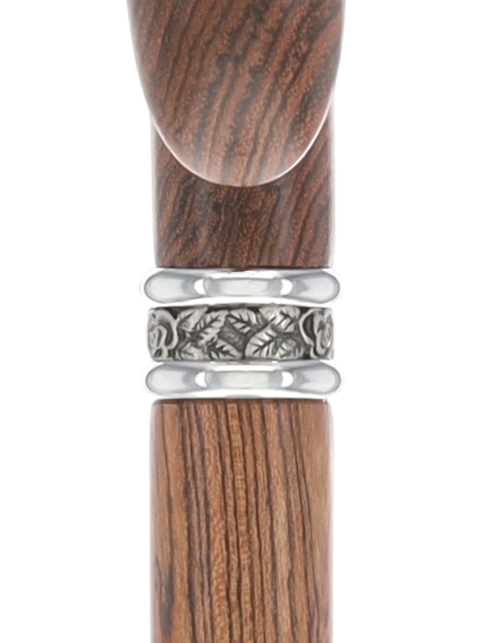 Luxury Natural Bocote Wood Derby Cane - Nature's Design - Collar Option