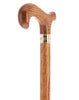 Super Strong & Extra Long Oak Derby Cane: Gold Accent Collar by Royal Canes