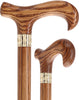 Super Strong & Extra Long Oak Derby Cane: Gold Accent Collar by Royal Canes