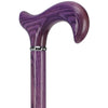 Vivid Purple Derby Cane with Premium Ash Wood Shaf