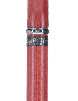 Striking Vibrant Red Derby Cane: Premium Natural Ash Wood