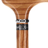 Genuine Rosewood Derby walking Cane With Rosewood Shaft and Silver Collar