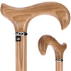 Genuine Striped Zebrano Derby Walking Cane with Natural Design