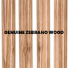 Genuine Striped Zebrano Derby Walking Cane with Natural Design