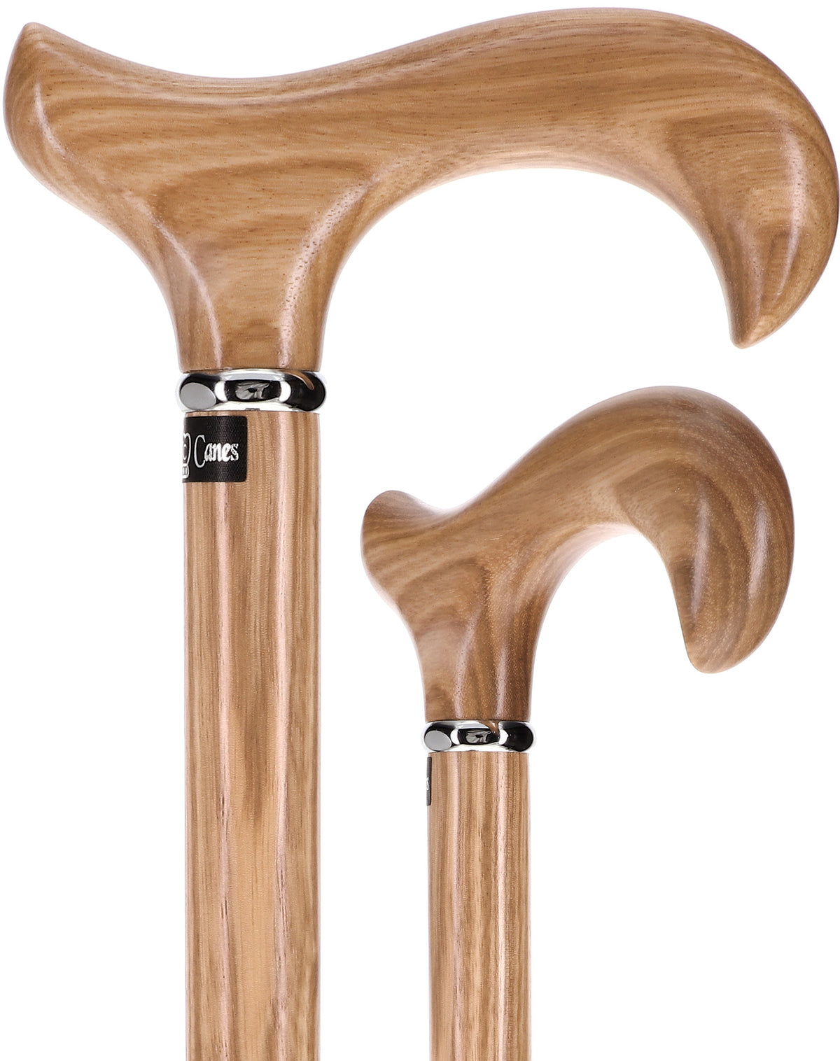 Genuine Striped Zebrano Derby Walking Cane with Natural Design