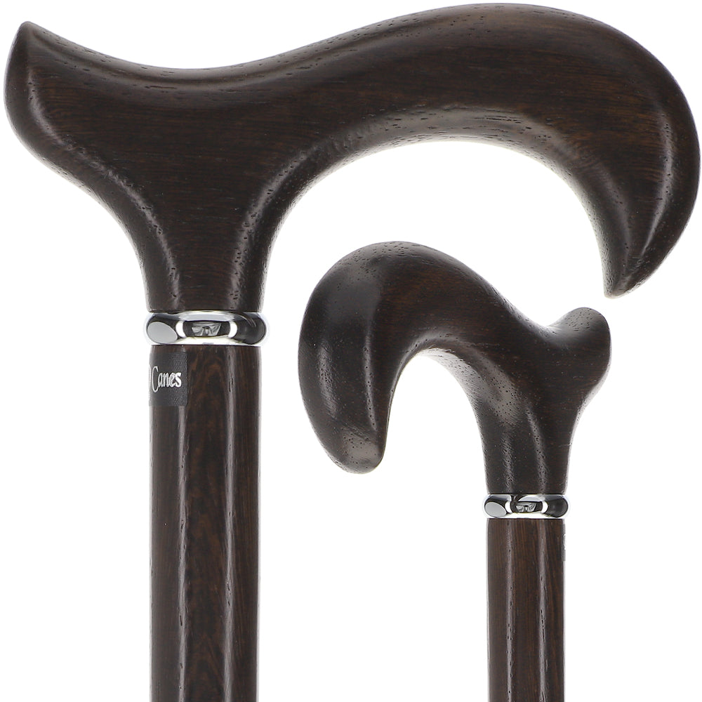 Scratch and Dent Wenge Derby Cane: Premium, Textured Exotic & Durable Wood V3180
