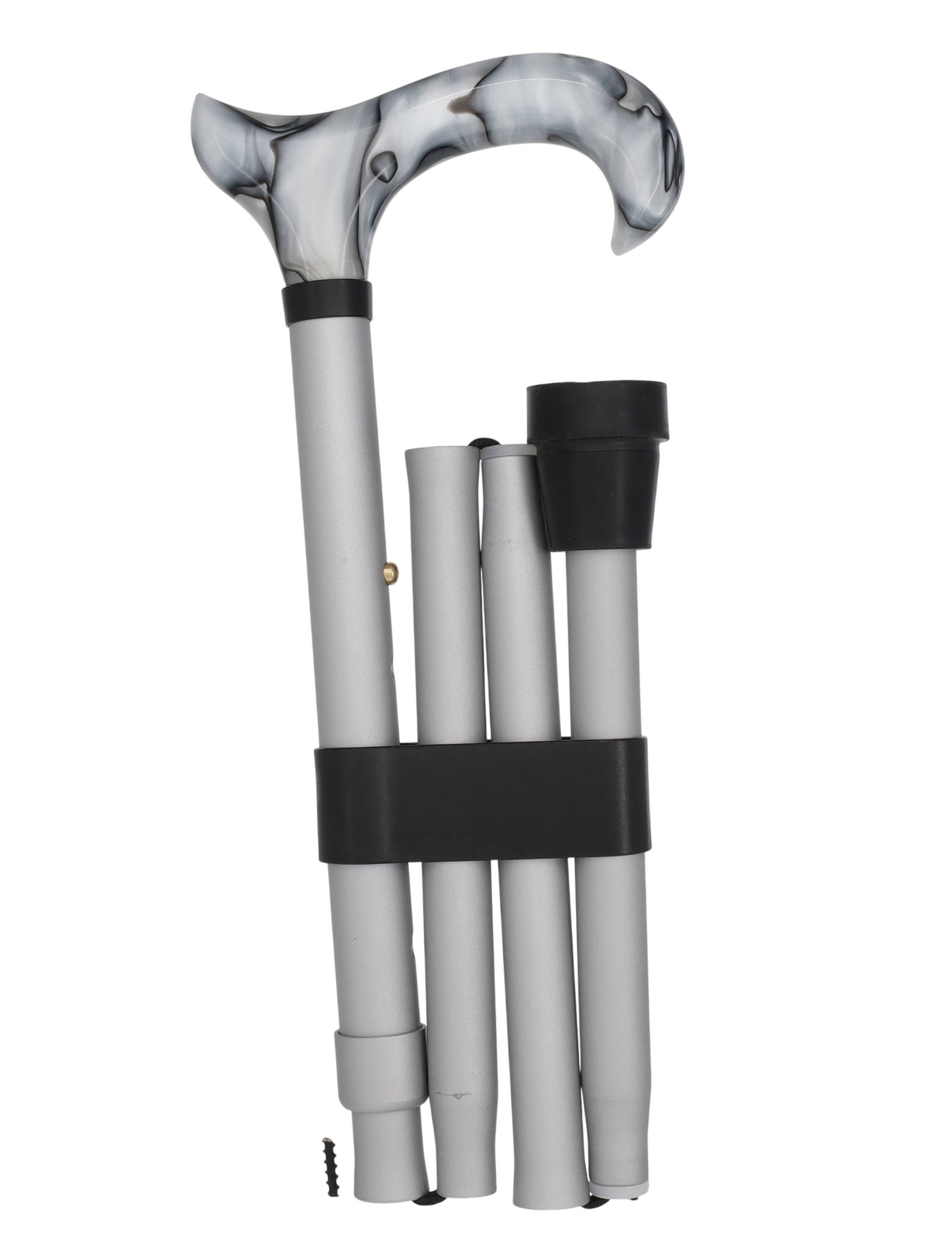 Stunning Acrylic Grey Pearlz Cane-Adjustable & Foldable
