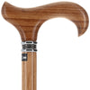 Genuine Zebrano Derby Walking Cane With Zebrano Shaft And Pewter Collar