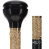 Jeweler-Designed Gold Collar, Black Beechwood Knob Handle