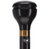 Scratch and Dent Timeless Black & Gold Elegance Knob Walking Stick V3486