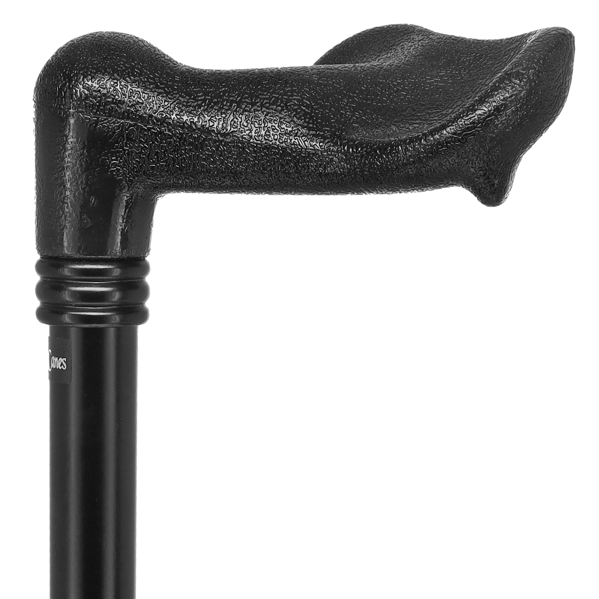 Comfy Black Palm-Grip Cane: Beechwood Shaft & Collar