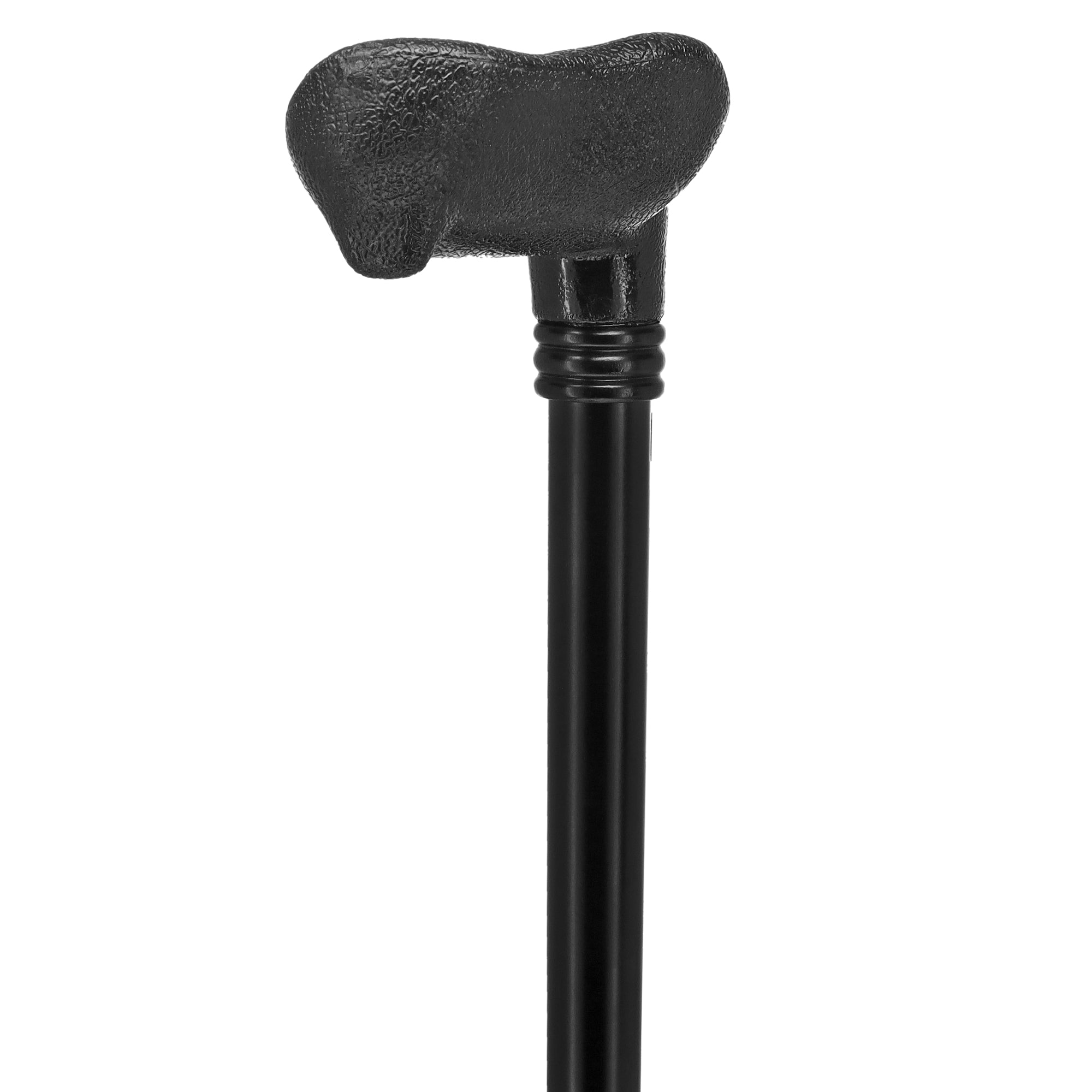 Comfy Black Palm-Grip Cane: Beechwood Shaft & Collar