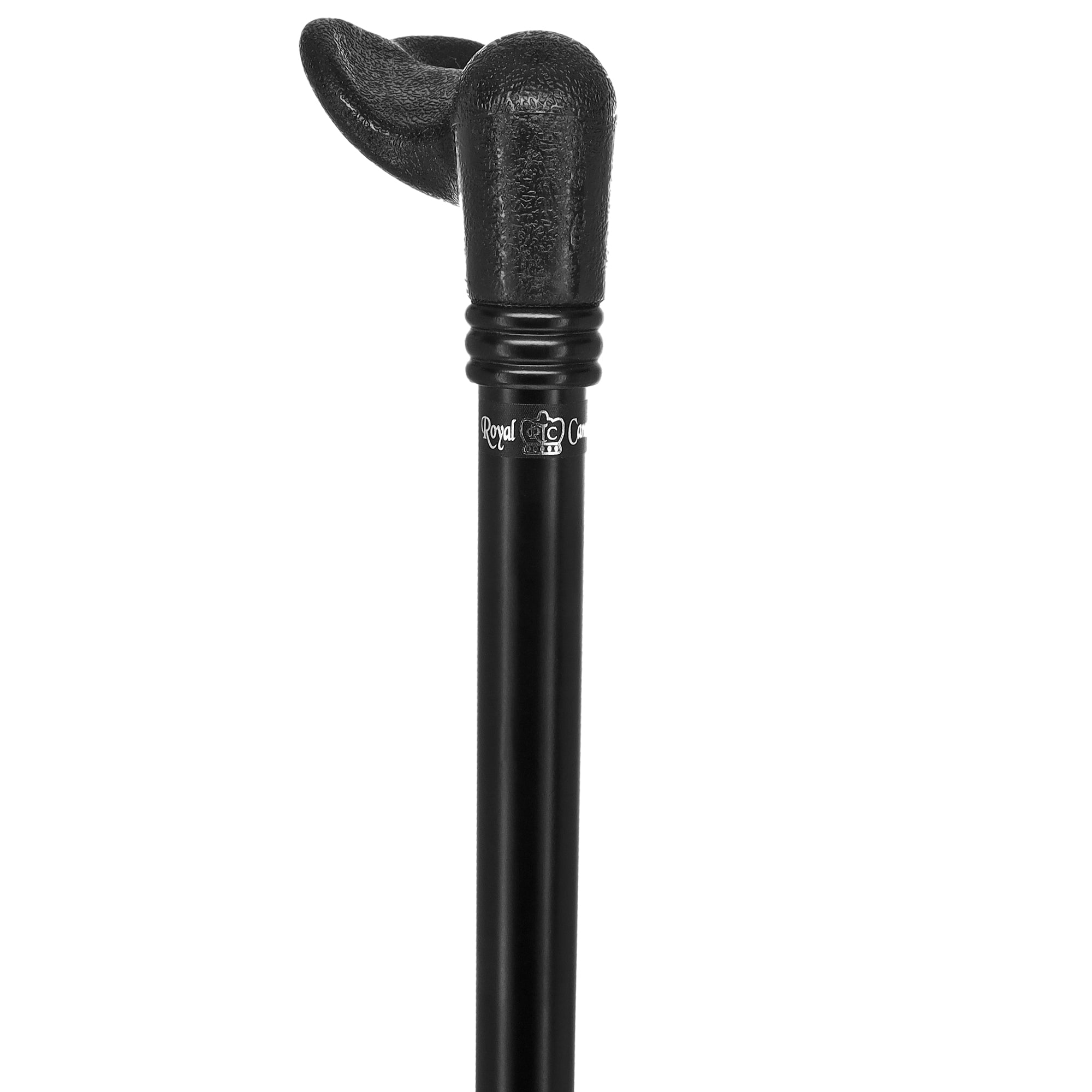 Comfy Black Palm-Grip Cane: Beechwood Shaft & Collar