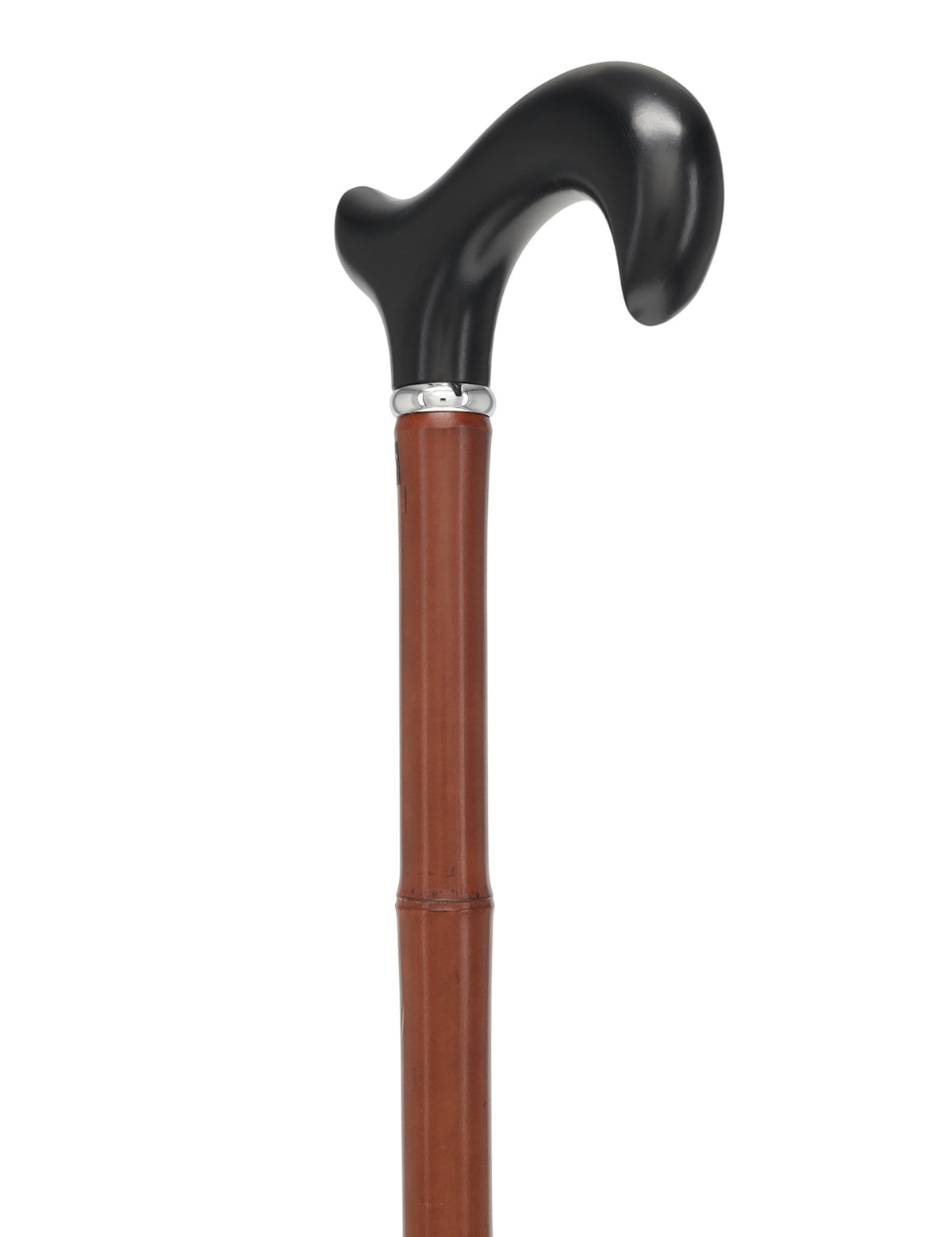 Bamboo Shaft Cane: Elegant Design, Black Beechwood Derby