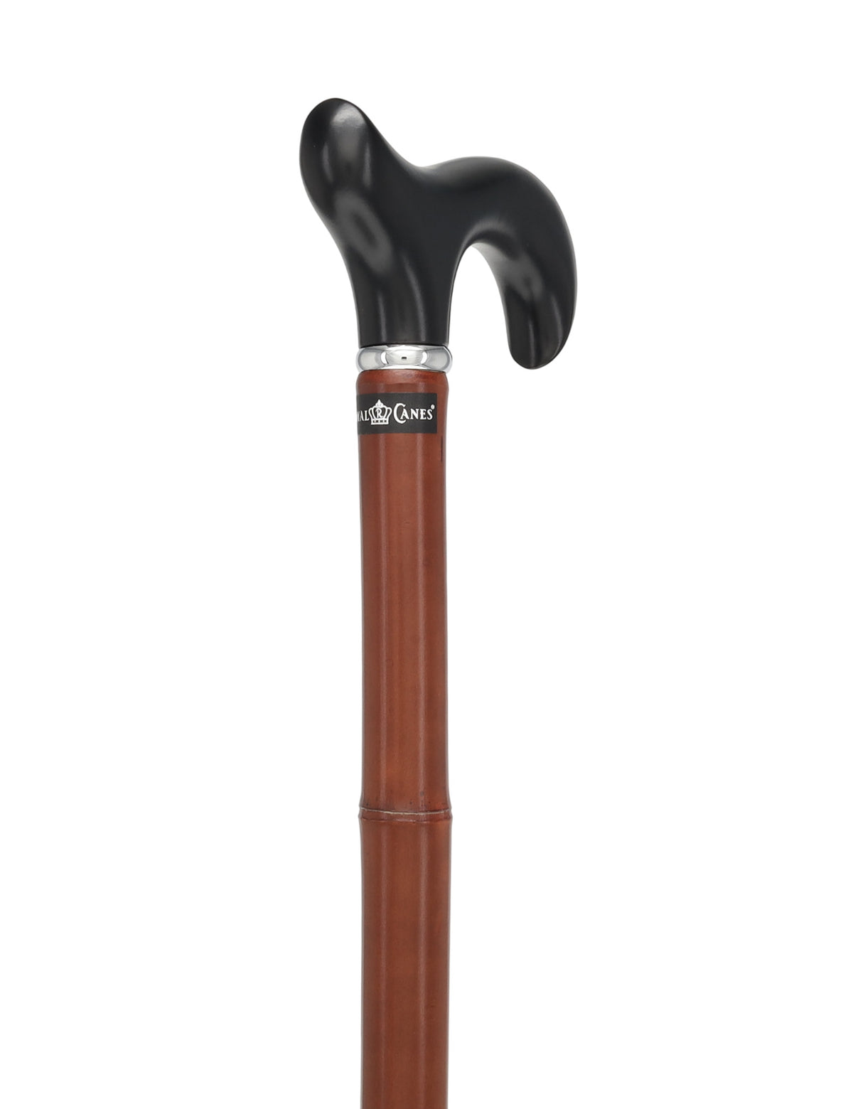 Bamboo Shaft Cane: Elegant Design, Black Beechwood Derby