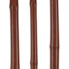 Scratch and Dent Black Beechwood Derby Walking Cane With Dark Bamboo Shaft and Silver Collar V1270