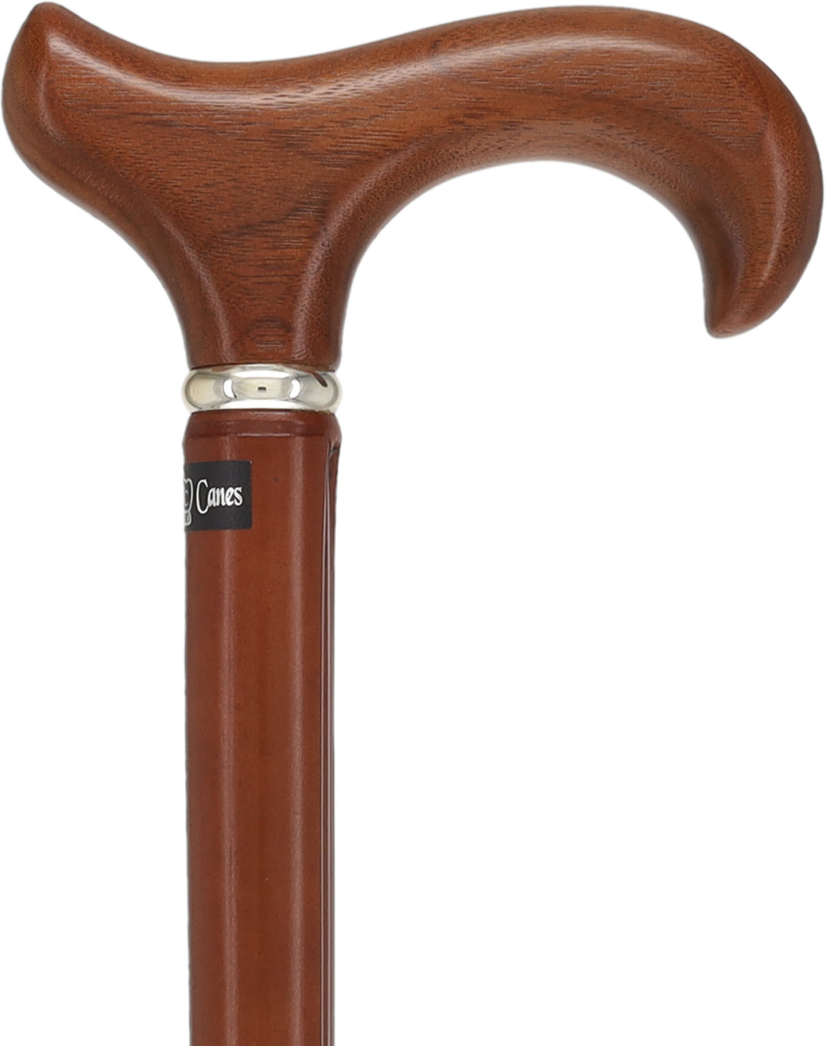 Bamboo Shaft Cane with Walnut Derby Handle: Elegant Design