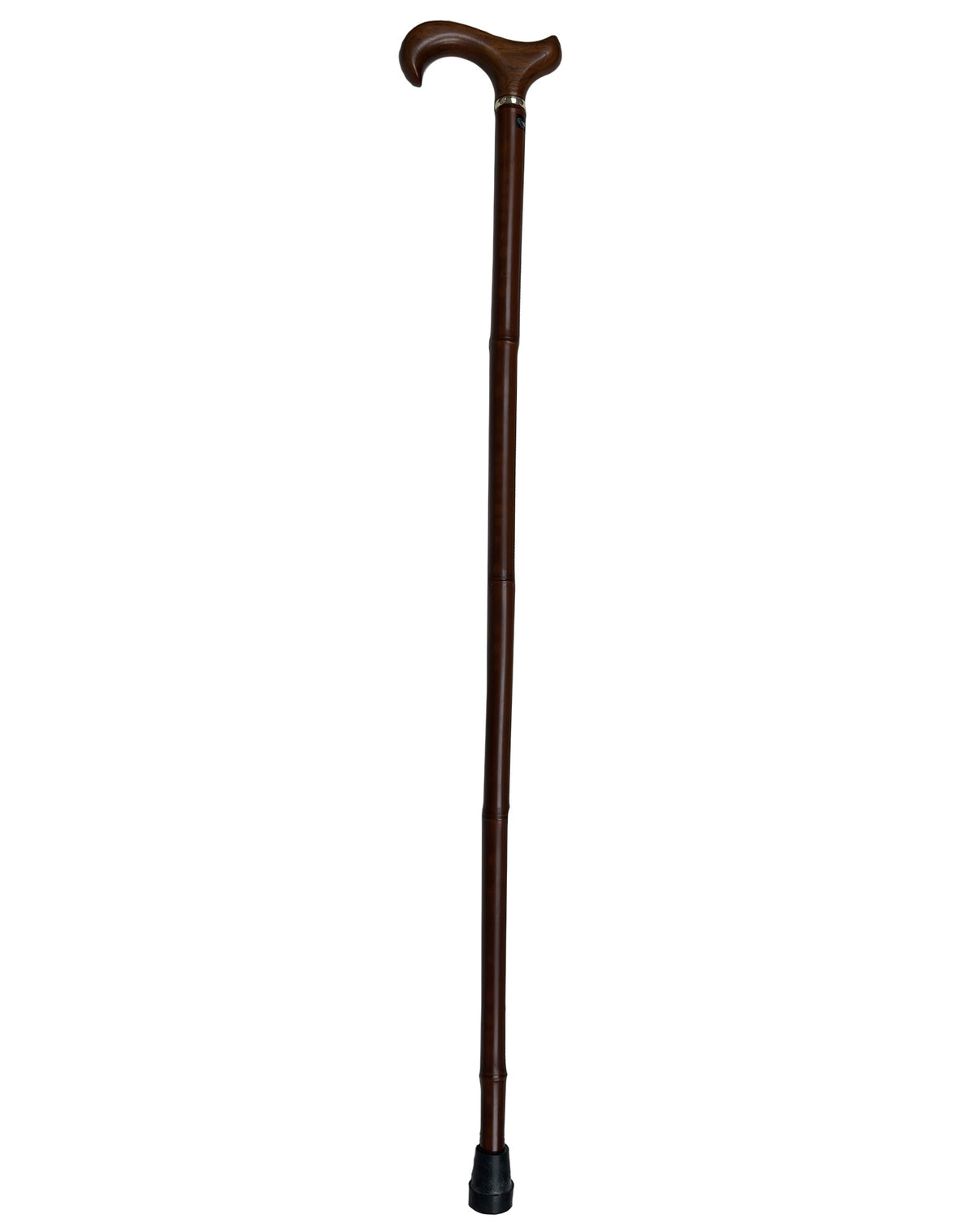 Bamboo Shaft Cane with Walnut Derby Handle: Elegant Design