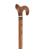 Strong Natural Oak Derby Cane with Gold Collar