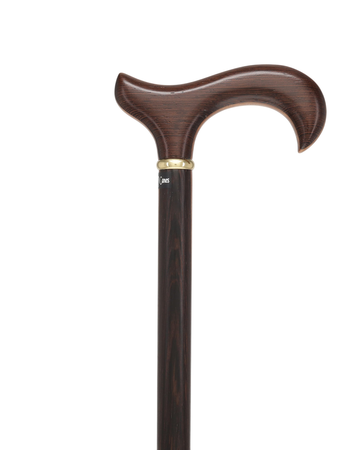 Exquisite Derby Cane: Afromosia Inlay, Textured Wenge Shaft