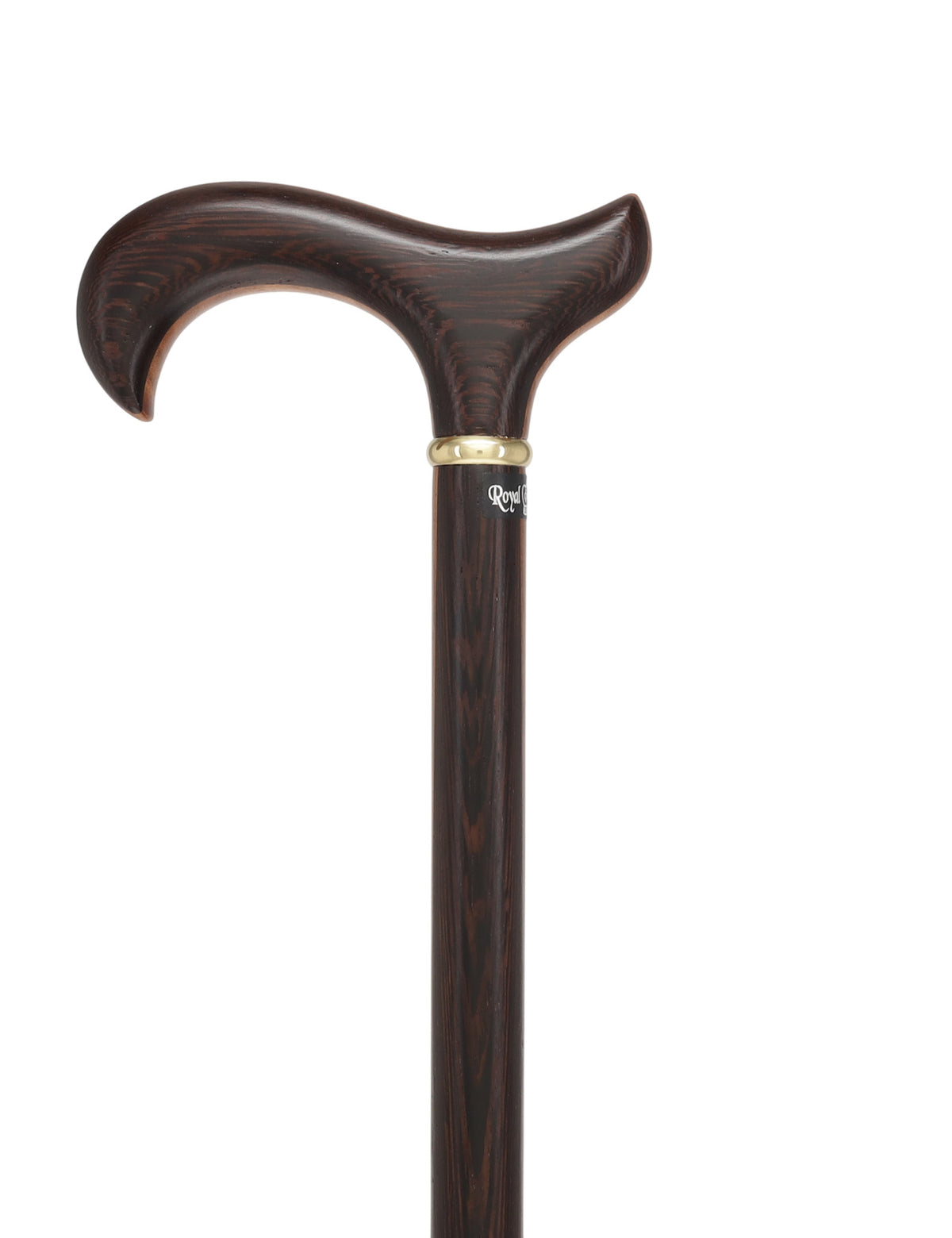 Exquisite Derby Cane: Afromosia Inlay, Textured Wenge Shaft