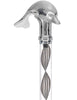 Crystal Elegance Chrome Dolphin Cane with Invisible Acrylic Shaft Options