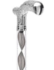 Crystal Elegance Chrome Fritz Cane with Invisible Acrylic Shaft Options