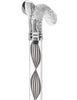 Crystal Elegance Chrome Fritz Cane with Invisible Acrylic Shaft Options