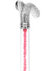 Color Crystal Elegance Chrome Fritz Cane with Invisible Acrylic Shaft Options