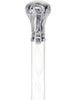 Crystal Elegance Chrome Knob Cane with Invisible Acrylic Shaft Options