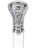 Crystal Elegance Chrome Knob Cane with Invisible Acrylic Shaft Options