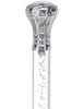 Crystal Elegance Chrome Knob Cane with Invisible Acrylic Shaft Options