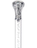 Crystal Elegance Chrome Knob Cane with Invisible Acrylic Shaft Options