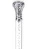 Crystal Elegance Chrome Knob Cane with Invisible Acrylic Shaft Options