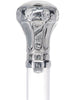 Crystal Elegance Chrome Knob Cane with Invisible Acrylic Shaft Options