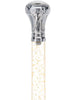 Crystal Elegance Chrome Knob Cane with Invisible Acrylic Shaft Options