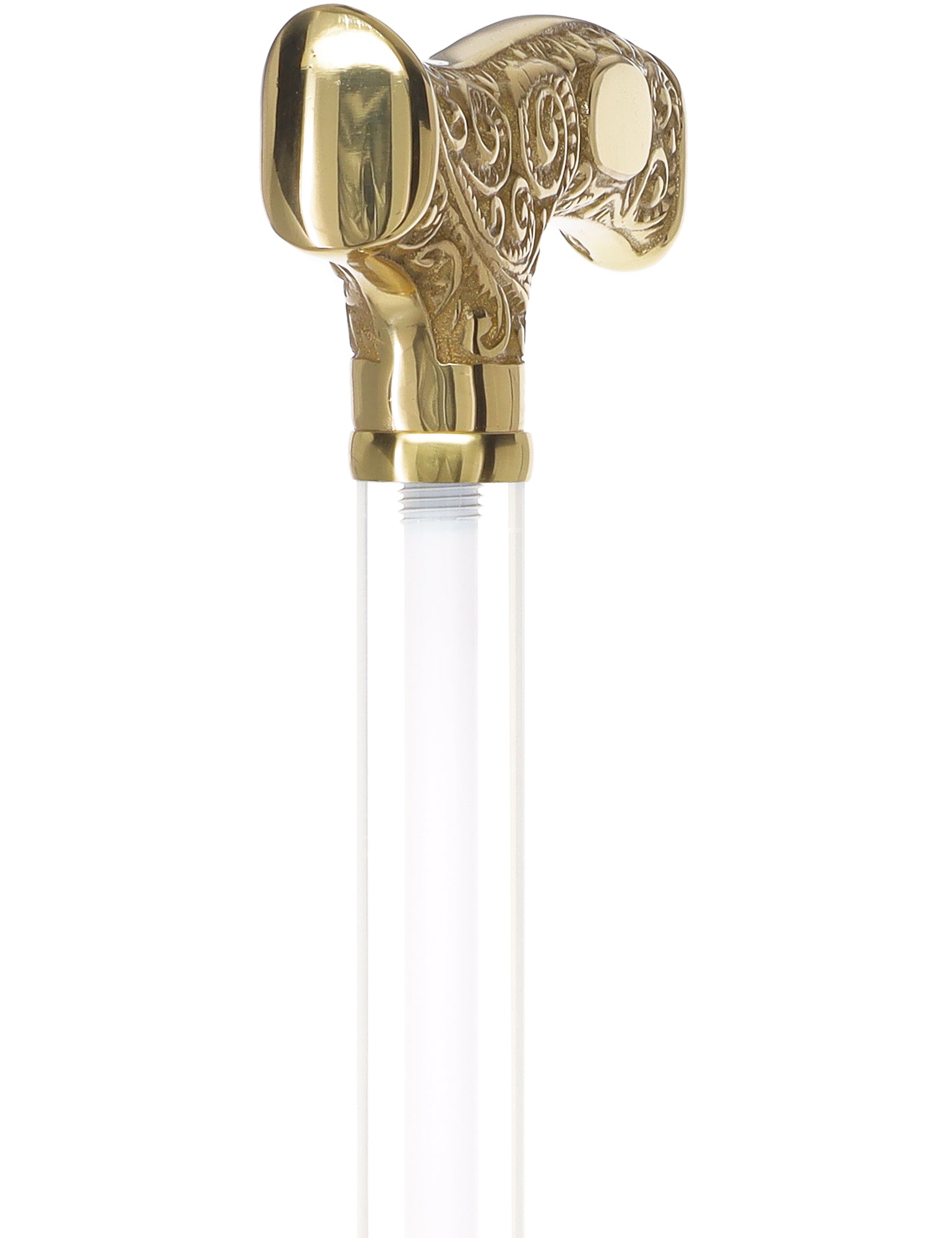 Make It Yours: Invisible Clear Shaft w/ Premium Brass Cane