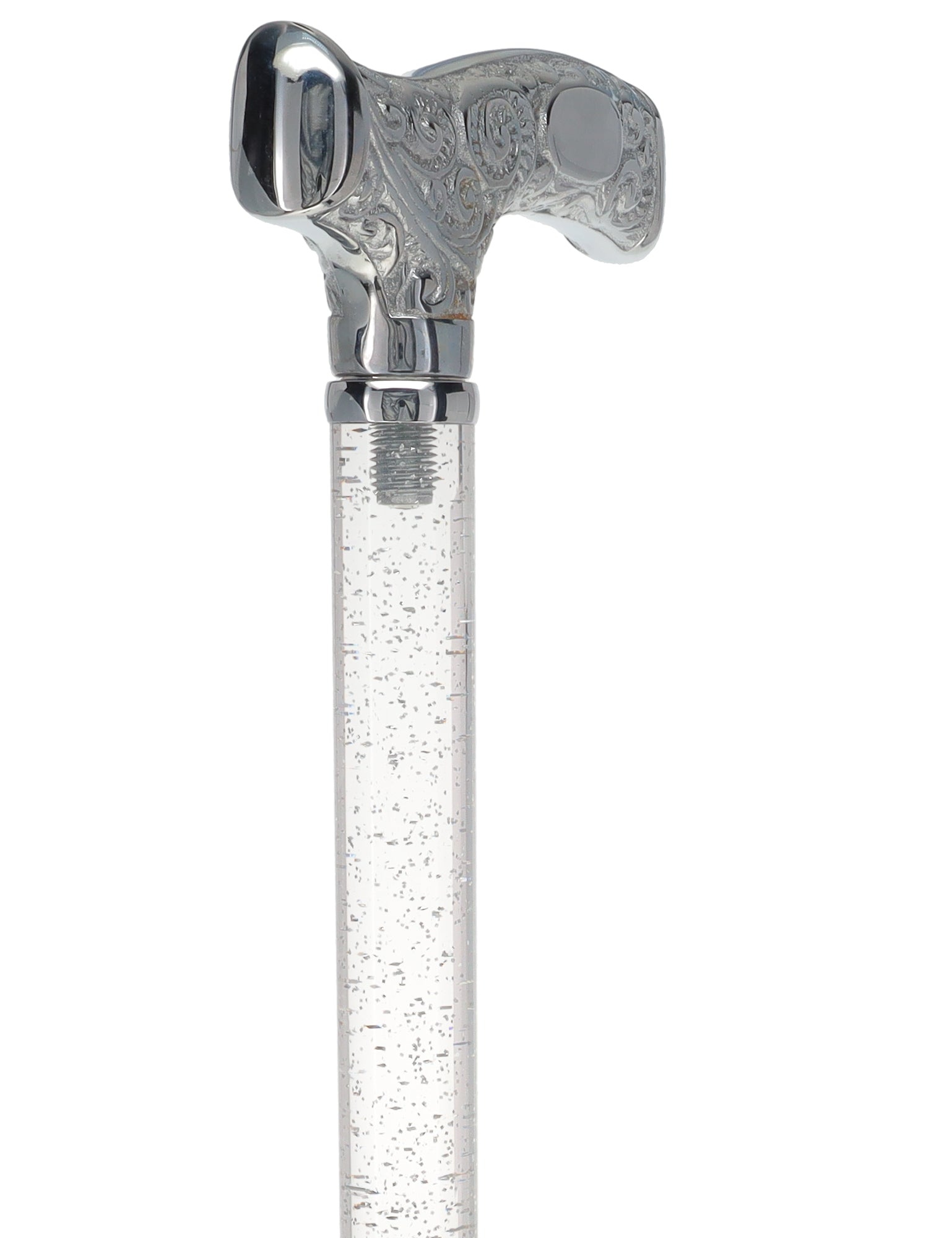 Make It Yours: Invisible Clear Shaft w/ Premium Chrome Brass Cane