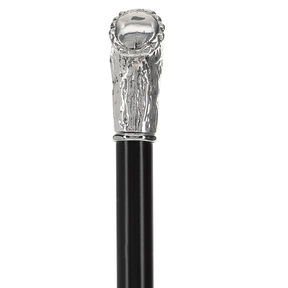 Italian Luxury 925r Silver Stag Horn Cane - Beechwood Shaf