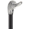 Italian Luxury Silver 925 Duck Walking Stick: Elegant Design